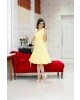 Vestido Plissado Floral Amarelo Raje Jeans