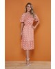 Vestido Poá com Babado Rose Tata Martello 