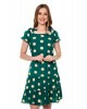 Vestido Poá Detalhe Amarração Verde Hapuk