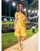 Vestido Tie Dye Amarelo Tatá Martello
