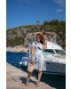 Vestido Transpassado Azul Boutique K