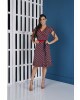 Vestido Transpassado com Amarração Azul-Marinho Tata Martello