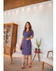 Vestido Transpassado Duo Estampa Boutique K 