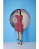 Vestido Transpassado Godê Vermelho Tatá Martello