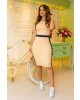 Vestido Tubinho Canelado Amarelo Luciana Pais