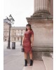 Vestido Tubinho em Couro Joyaly
