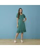 Vestido Viscose Pipoquinha Verde Tatá Martrello