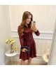 Vestido Xadrez com Prega maria Amore