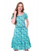 Vestido Viscose Estampado Verde Hapuk 