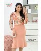 Vestido Ivany Estampado Salmão Maria Amore
