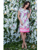 Vestido Puro Sharmy Estampado Floral Rosa 10802