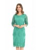 Vestido Tule Bordado Verde Sol da Terra