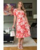 Vestido Plissado em Crepe Kauly