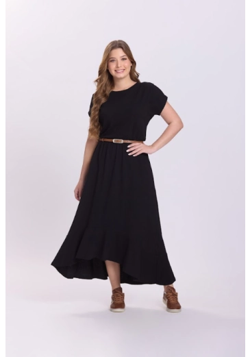 Vestido Hanna Em Malha Preto Hapuk Outono/Inverno 2026