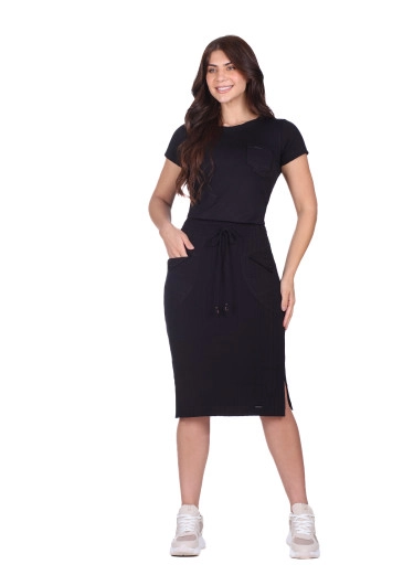 Blusa Elena Em Malha Lisa Preto Hapuk Outono/Inverno 2025