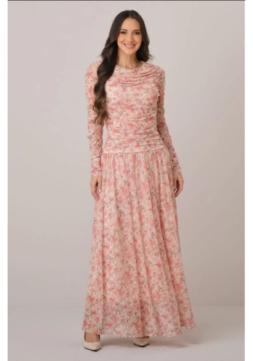 Vestido Raquel Em Tule Floral Tata Martello Outono/Inverno 2026