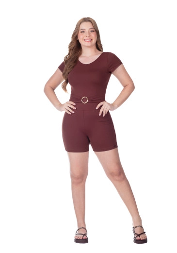 Shorts Camila Em Malha Proteção UV Hapuk Primavera/Verão 2026