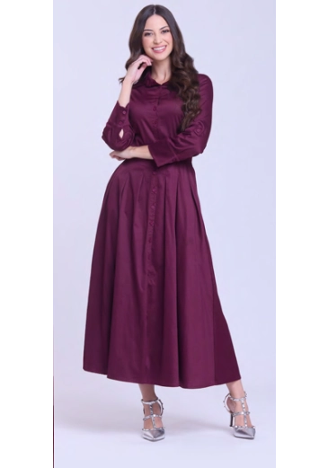 Vestido Cristiane Em Tecido Plano Bordo Hapuk  Outono/Inverno 2026