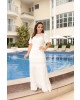 Vestido Longo Off White Luciana Pais