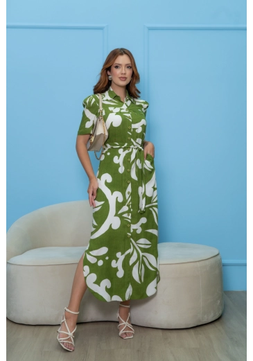 Chemissie Em Viscose Estampa Exclusiva Luciana Pais Alto Verão 2025