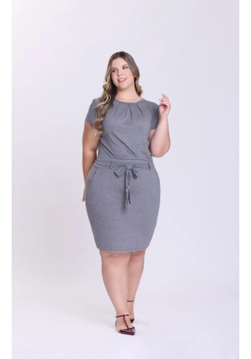 Vestido Kiara Em Malha Mescla Hapuk Outono/Inverno 2026