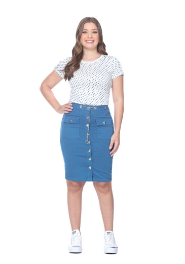 Blusa Pérola Em Malha Estampada Azul Hapuk Alto Verão 2025