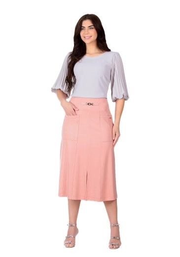 Blusa Sigrid Em Tecido Plano Cinza Hapuk  Primavera/Verão 2026