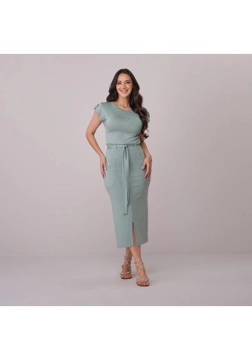 Conjunto Meire Em Malha MVS Verde Tata Martello Primavera/Verão 2026