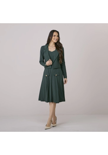 Conjunto Graciela Em Alfaiataria Verde Tata Martello Outono/Inverno 2026