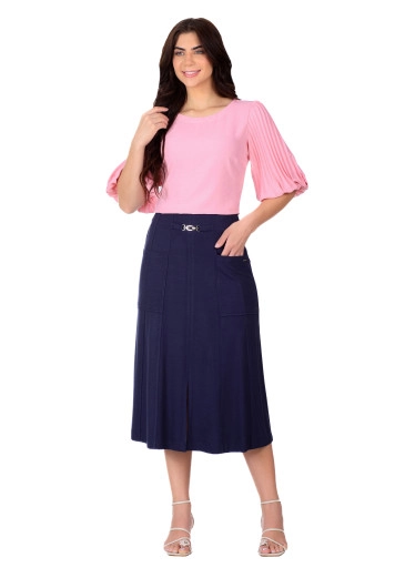 Blusa Sigrid Em Tecido Plano Rosa Hapuk  Primavera/Verão 2026