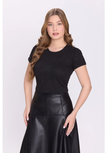 Blusa Luma Em Malha Suede Preto Hapuk Outono/Inverno 2026