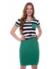 Conjunto Blusa Listra com Bolso Verde Hapuk 