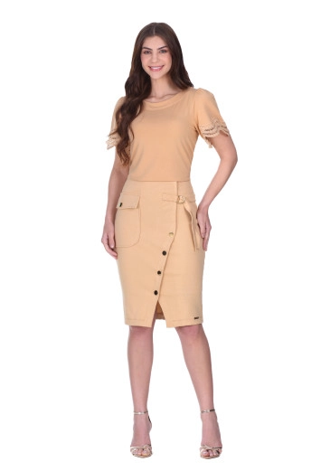 Blusa Bianca Em Malha Bege Hapuk  Primavera/Verão 2026