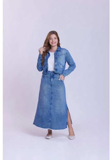 Jaqueta Cecília Em Jeans Escuro Hapuk Outono/Inverno 2026