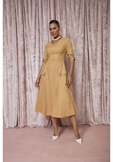 Vestido Ana Bella Em Rayon Jany Pim Outono/Inverno 2025