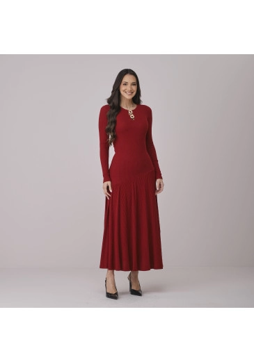 Vestido Sarah Em Malha Volare Vermelho Tata Martello Outono/Inverno 2026