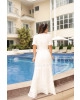 Vestido Longo Off White Luciana Pais