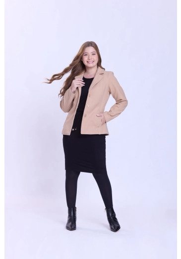 Casaco Irene Em Lã Batida Bege Hapuk Outono/Inverno 2026