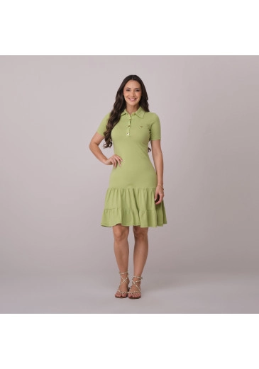 Vestido Maiara Em Malha Conforto Verde Tata Martello Primavera/Verão 2026