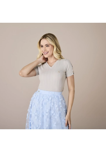 Blusa Maya Em Geo Charlotte Tata Martello Alto Verão 2025