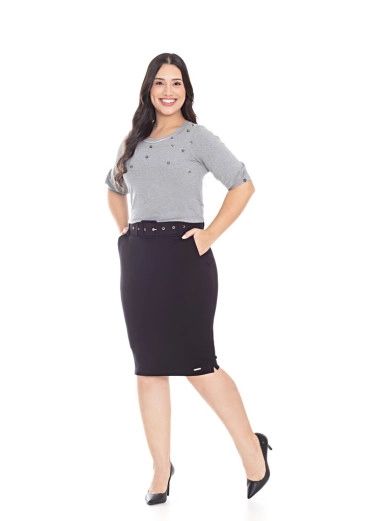 Blusa Manuella Em Moletinho Mescla Hapuk Outono/Inverno 2023