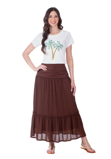 Blusa Moana Em Malha Off White Hapuk Primavera/Verão 2026