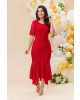 Vestido Assimétrico Vermelho Bella Herança