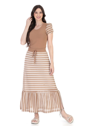 Blusa Sophia Em Mix De Tecido Hapuk Alto Verão 2024