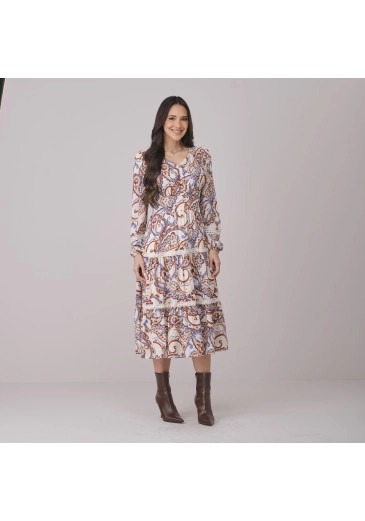 Vestido Ingrid Em New Sabia Azul Tata Martello Outono/Inverno 2026