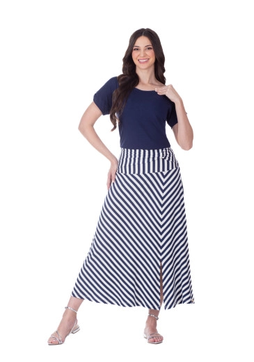 Blusa Flavia Em Malha Azul Marinho Hapuk Primavera/Verão 2026