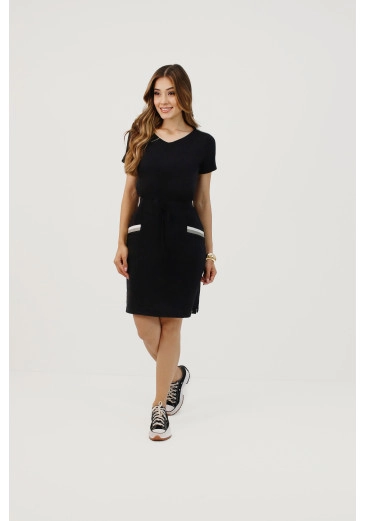Blusa Damaris Em Malha New Ternura Preto Nítido Primavera/Verão 2026