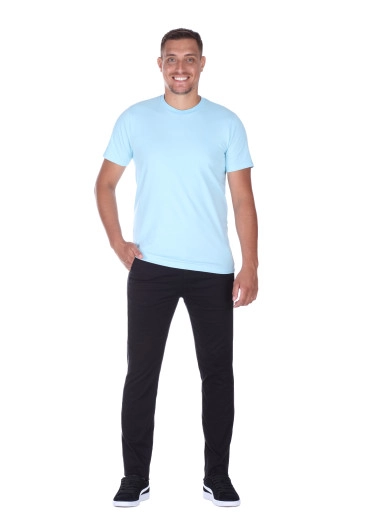 Camiseta Wesley Em Malha Pima Azul Hapuk Alto Verão 2025