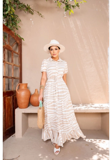 Vestido Pandora Longo Em Crepe Fagian Alto Verão 2024