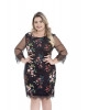 Vestido Tule Bordado Plus Size Sol da Terra 